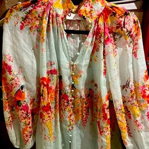 Zimmermann Mae Gathered Blouse